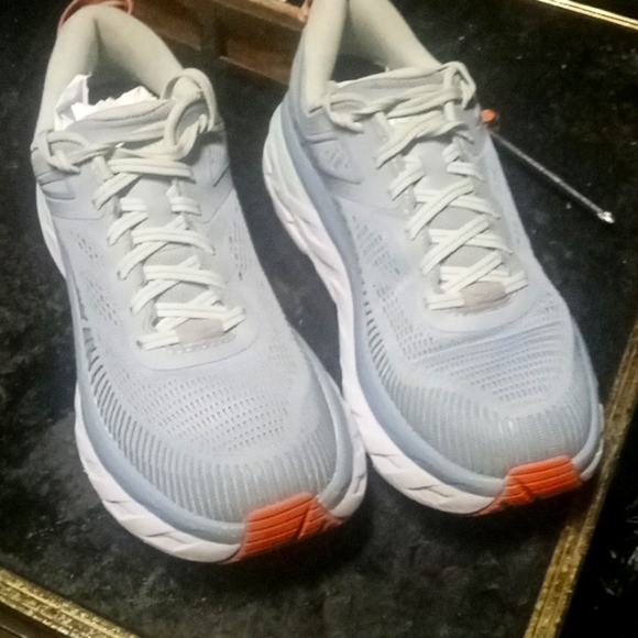 Hoka One One Shoes - Hoka One One Bondi 7 Shoes Blue Fog Running Walking Athletic Gym Womens Size 8.5